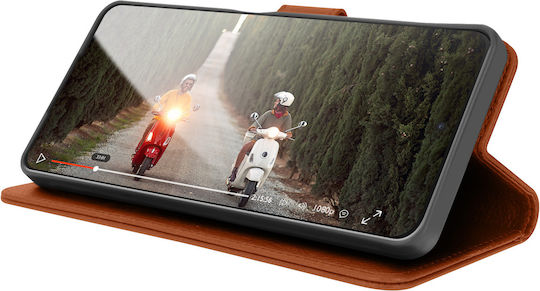 Zanaé Wallet Case Samsung A21s Stand Magnetic Tab Brown