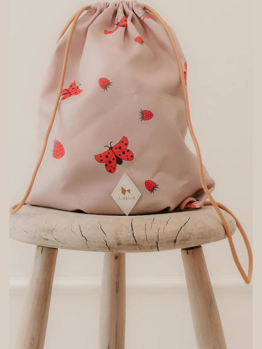 Fabelab Kinder Rucksack Beuteltasche Rosa