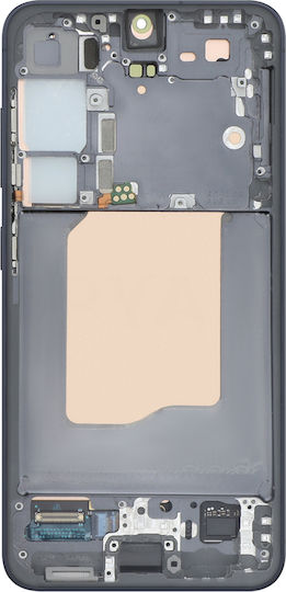 Резервен LCD Пълен Екран Relife Galaxy S25 С Подрамка Черен