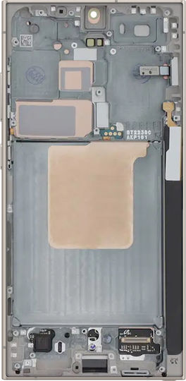 Clappio Смяна На Мек OLED Пълен Екран Galaxy S24 Ultra С Подрамка Лилав