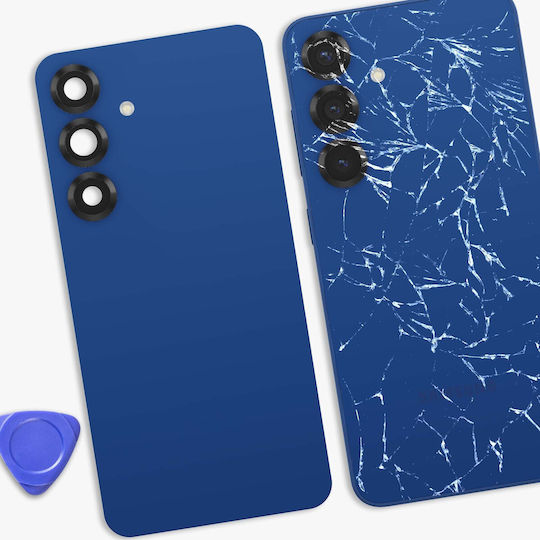 Clappio Капак За Батерия Galaxy S25 С Вградено Лепило Тъмносин