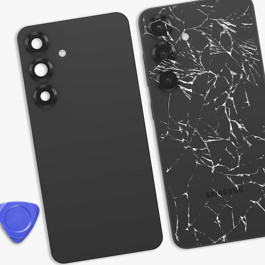 Clappio Капак За Батерия Galaxy S25 С Вградено Лепило Черен