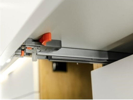 Finetto Möbelbeschläge Geheimer Schubladenführer mit Bremsen 100% Öffnung 250mm
