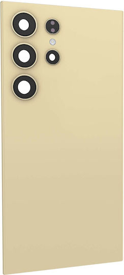 Clappio Replacement Battery Cover Galaxy S24 Ultra Integrated Adhesive Yellow