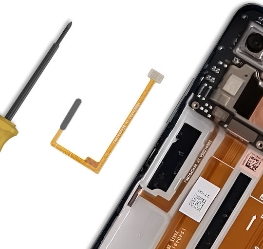 Clappio Ersatz Fingerabdruckleser Realme C75 Verbindungskabel Schwarz