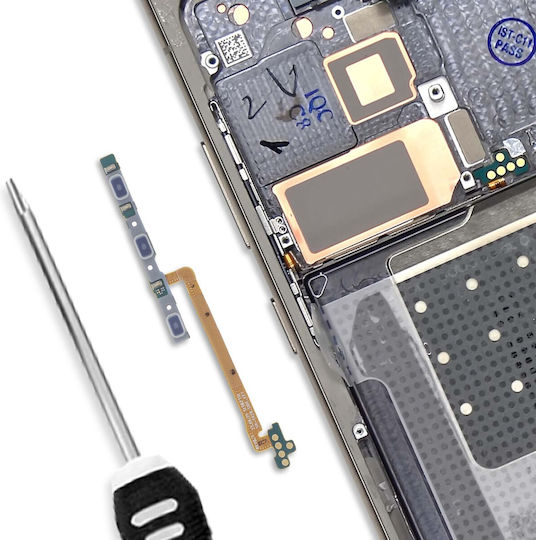 Cablu Flex Original Power Volume Pentru Galaxy S24 Ultra Înlocuire Gri
