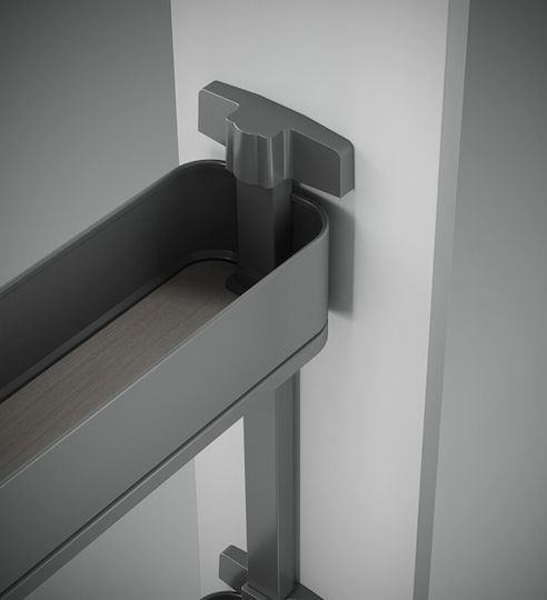 Emuca Expanding Closet Mechanism with Brakes Grey 8381935