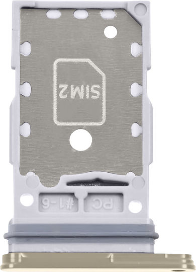Clappio Handy SIM/SD-Kartenhalter Galaxy S24 S24 Plus Dual Nano SIM Slot Beige