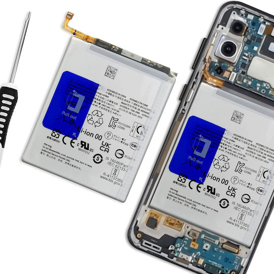 Clappio 5000mah Li-ion Battery Samsung Galaxy A56 A36 Compatible Eb-ba566ase Grey
