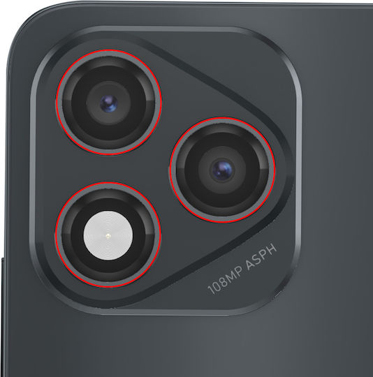 Clappio Rear Camera Lens Honor 400 Lite Pro Replacement Black