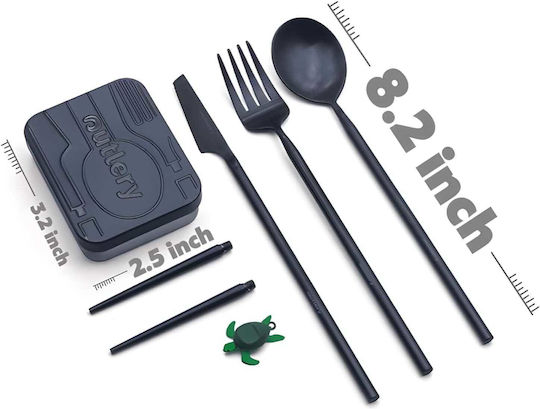 Set de Tacâmuri Inoxidabil Argintiu 24buc