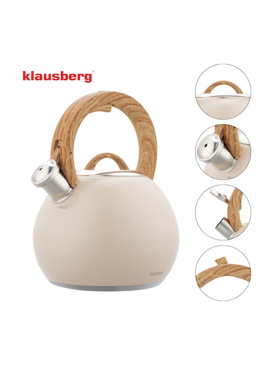 Klausberg Wasserkocher Beige 3000ml