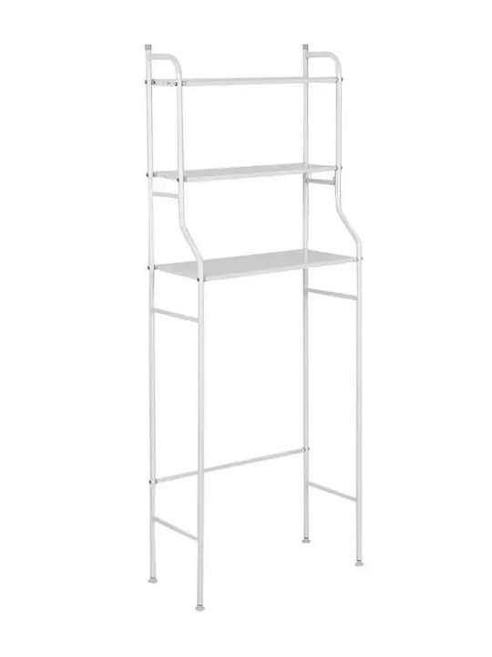 Verk Group Wall Mounted Bathroom Shelf Metallic White