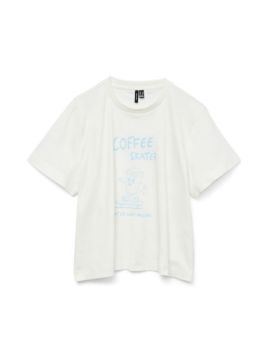 Snow Women's T-shirt Ecru Coffe skater