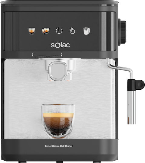 Solac Μηχανή Espresso Πίεσης 20bar Ασημί CE4421