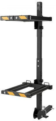 Vevor Folding Ski & Snowboard Tow Bar Rack Fits 50 Mm Hitch Carries Up To 6 Ski Pairs or 4 Snowboards Adjustable Car Rack Lock Safety Strap Access Tilt