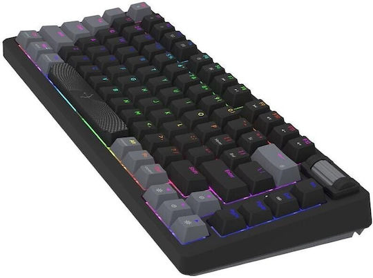 Aqirys Adara Mini Gaming Μηχανικό Πληκτρολόγιο 75% με Haimu Pink διακόπτες και RGB φωτισμό (International English)