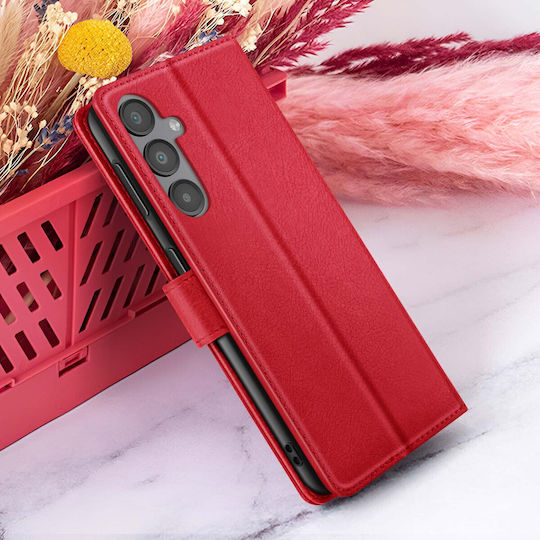 Zanaé Husa Wallet Galaxy A16 Funcție Stand Tab Magnetic Roșie