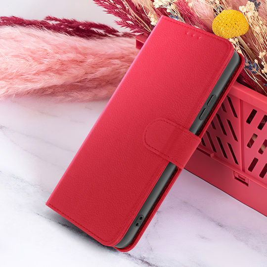 Zanaé Wallet Case Samsung A35 Stand Magnetic Tab Red
