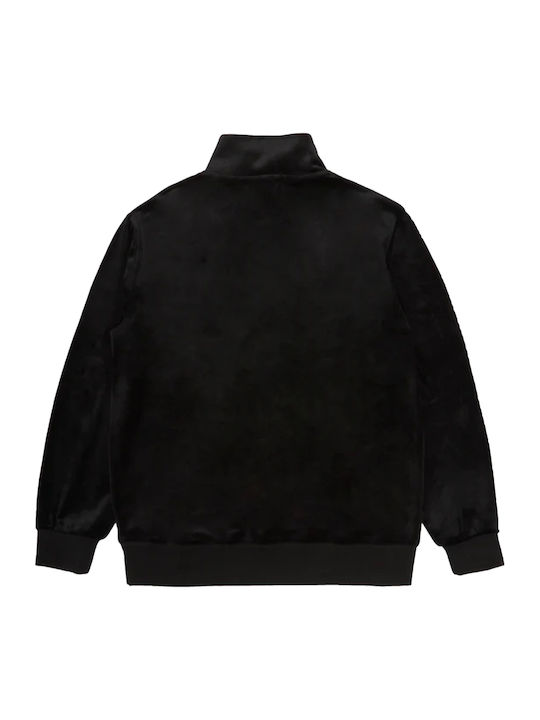 Women's Long Sleeve Sweater with Zipper Black