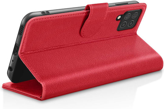 Zanaé Wallet Case Galaxy A12/m12 Stand Magnetic Tab Red