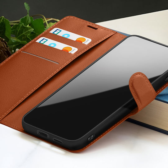 Zanaé Wallet Case Xiaomi Redmi Note 11 Note 11s Stand Brown