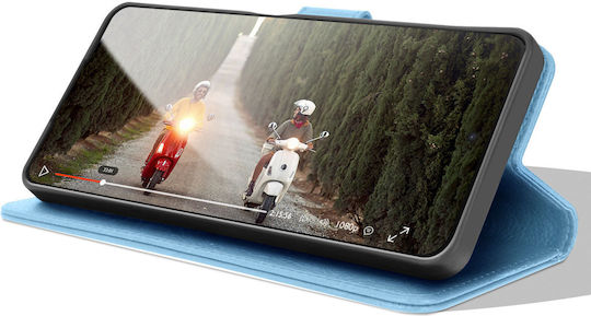 Zanaé Wallet Case Oppo A96 A76 Stand Magnetic Tab Sky Blue
