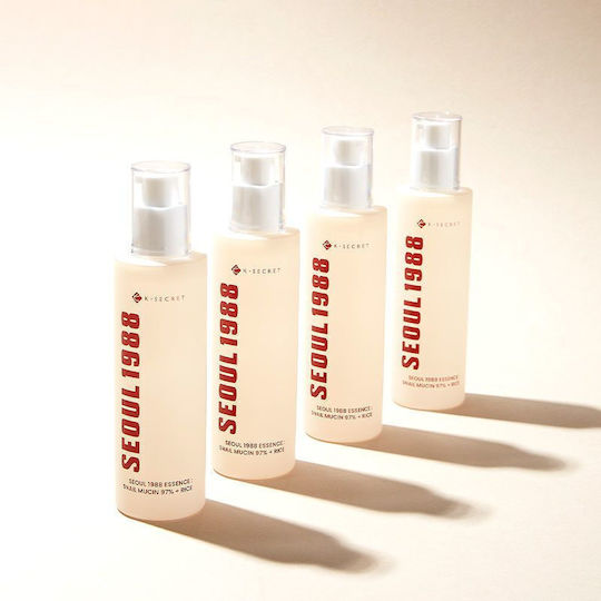 K-Secret Seoul 1988 Snail Mucin 97% + Rice Καταπραϋντικό & Ενυδατικό Essence Προσώπου με Έκκριμα Σαλιγκαριού & Υαλουρονικό Οξύ για Λάμψη & Ακμή 100ml