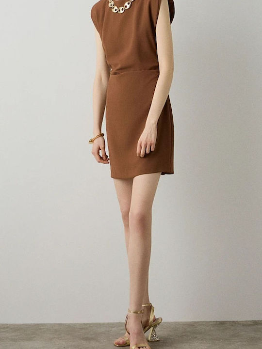Bluza Damă Fără Mâneci Maro
