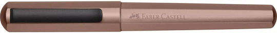 Faber-Castell Hexo Писалка Medium Бронзова от Алуминий с Червено Мастило
