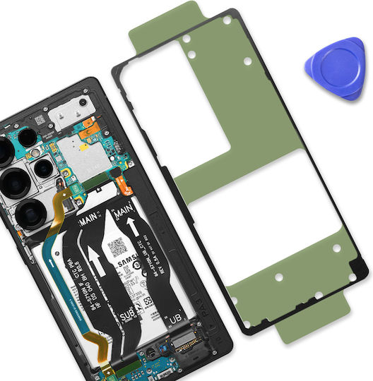 Samsung Original Adeziv Sticlă Spate Galaxy S25 Ultra Pachet Service Verde