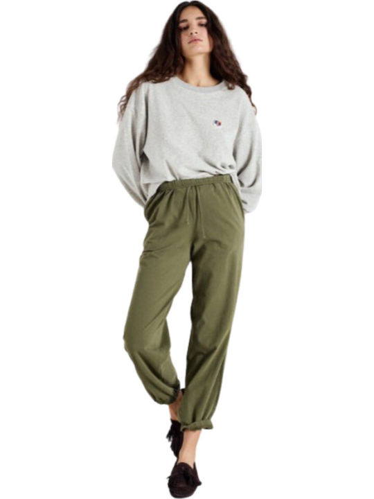 Women's Long Sleeve Sweater Cotton Grey