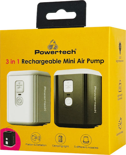 Powertech Wiederaufladbare Elektrische Pumpe für Aufblasbares Schwarze