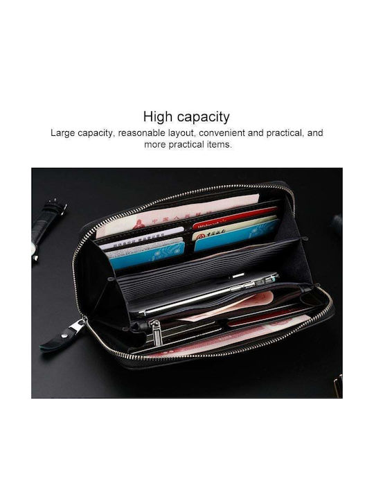 Leather Men's Wallet with RFID Black