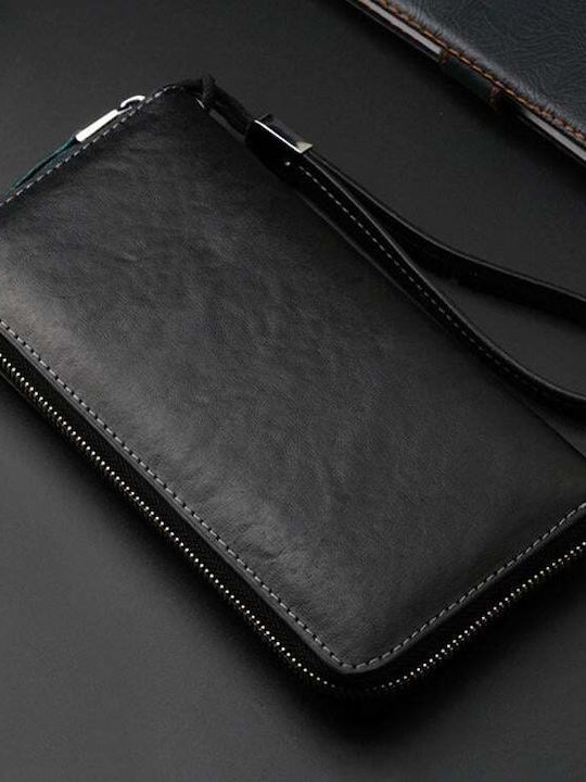 Leather Men's Wallet with RFID Black