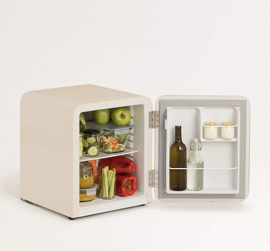 Create Retro Mini Bar 48lt Υ50xΠ44xΒ49εκ. Cream/marble