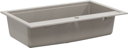 vidaXL vidaXL Einbauspüle aus Flüssigem Granit M79,5xP50,5cm Grau