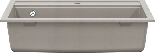 vidaXL vidaXL Einbauspüle aus Flüssigem Granit M79,5xP50,5cm Grau