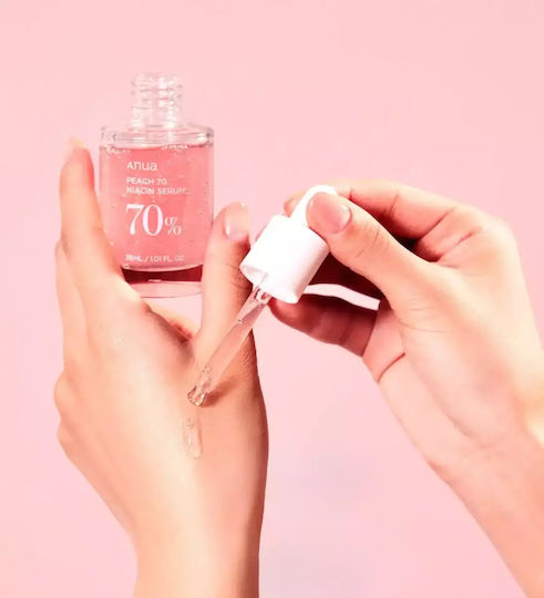 Anua Peach 70 Niacin Moisturizing Serum Face with Niacinamide for Detoxification & Radiance 30ml
