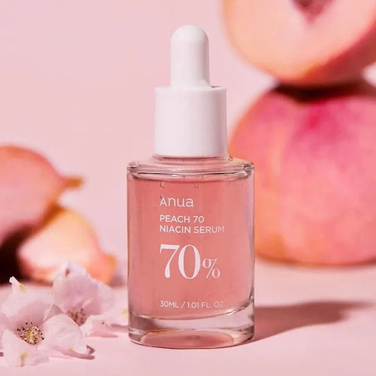 Anua Peach 70 Niacin Moisturizing Serum Face with Niacinamide for Detoxification & Radiance 30ml