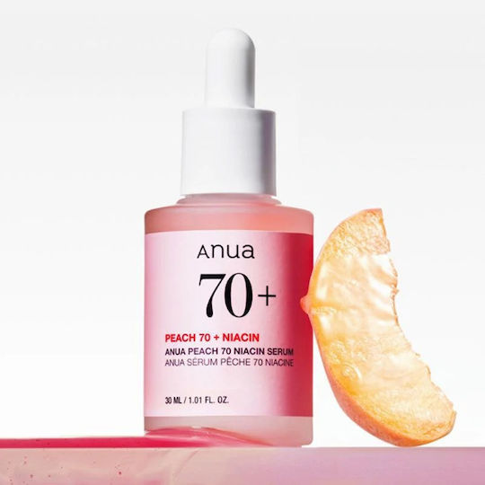 Anua Peach 70 Niacin Moisturizing Serum Face with Niacinamide for Detoxification & Radiance 30ml