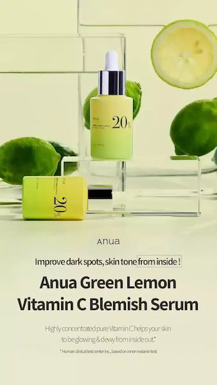 Anua Serum Gesicht mit Vitamin C & Vitamin E für Strahlkraft & Aufhellung 20ml