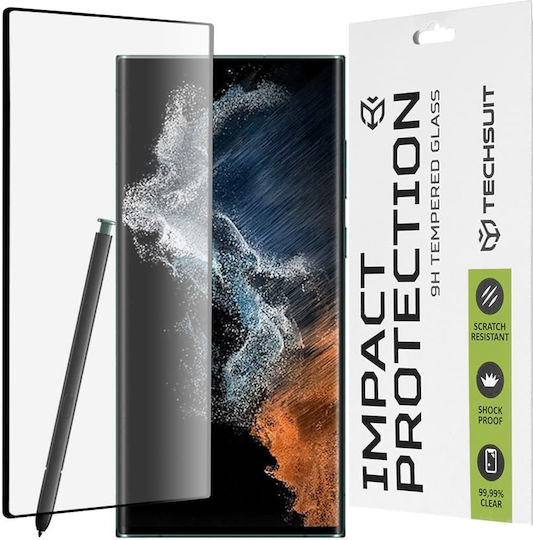 Techsuit 111D 3D Full Glue Full Face Tempered Glass Black (Galaxy S22 Ultra 5G)