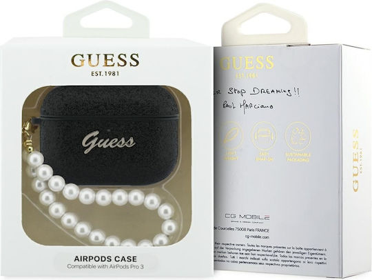 Guess Θήκη Πλαστική σε Μαύρο χρώμα για Apple AirPods Pro 3