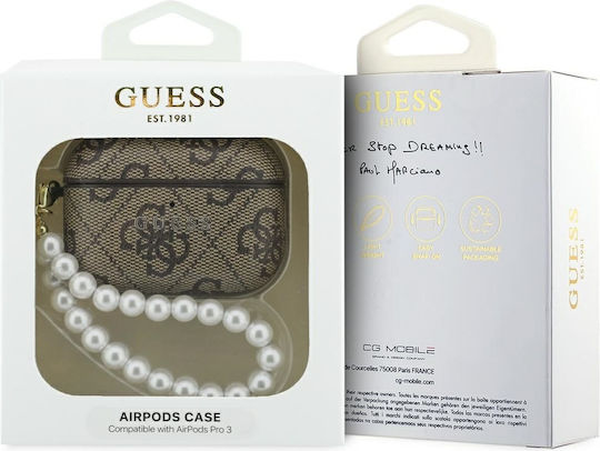 Guess Калъф в Кафяв цвят за Apple AirPods Pro 3