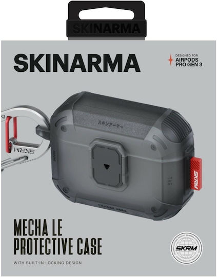Skinarma Mecha Set with Hook in Gray color for Apple AirPods Pro