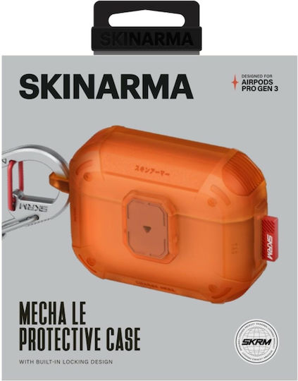Skinarma Mecha Satz mit Haken in Orange Farbe für Apple AirPods Pro 3