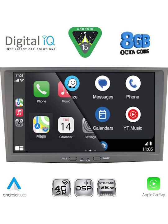 Digital IQ Sistem Audio Auto pentru Opel Antara 2004-2014 (Bluetooth/USB/WiFi/GPS/Apple-Carplay/Android-Auto)