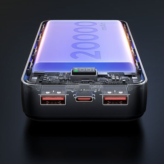 Mcdodo MC-4230 Power Bank 20000mAh 22.5W με 2 Θύρες USB-A και Θύρα USB-C Power Delivery / Quick Charge 3.0 Μαύρο