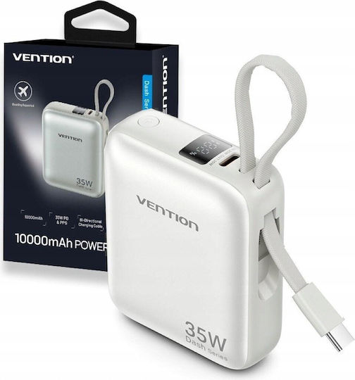 Vention FHE Power Bank 10000mAh 35W με Θύρα USB-C Power Delivery Μπεζ